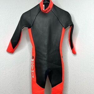 Ski Warm Black Red Full Body Wetsuit Smoothie Surf Beach Size Juniors Large